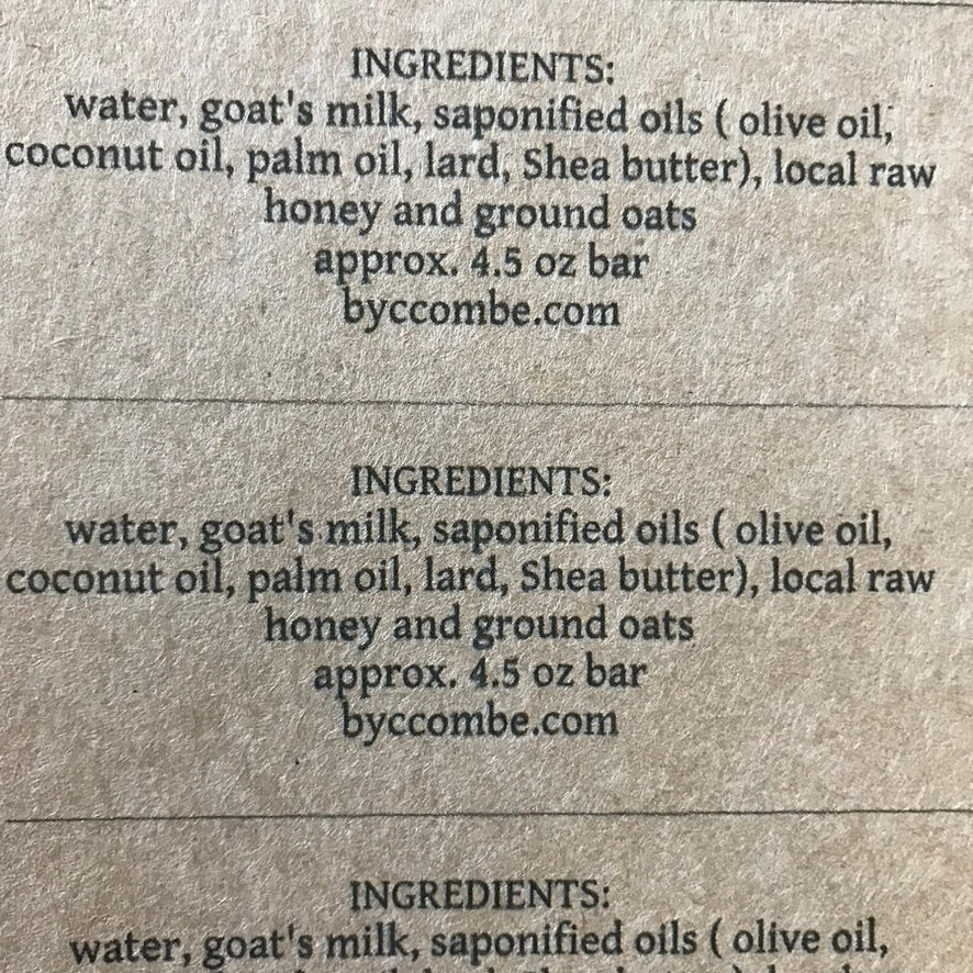 Goat Milk Soap - Byccombe Natural Solutions