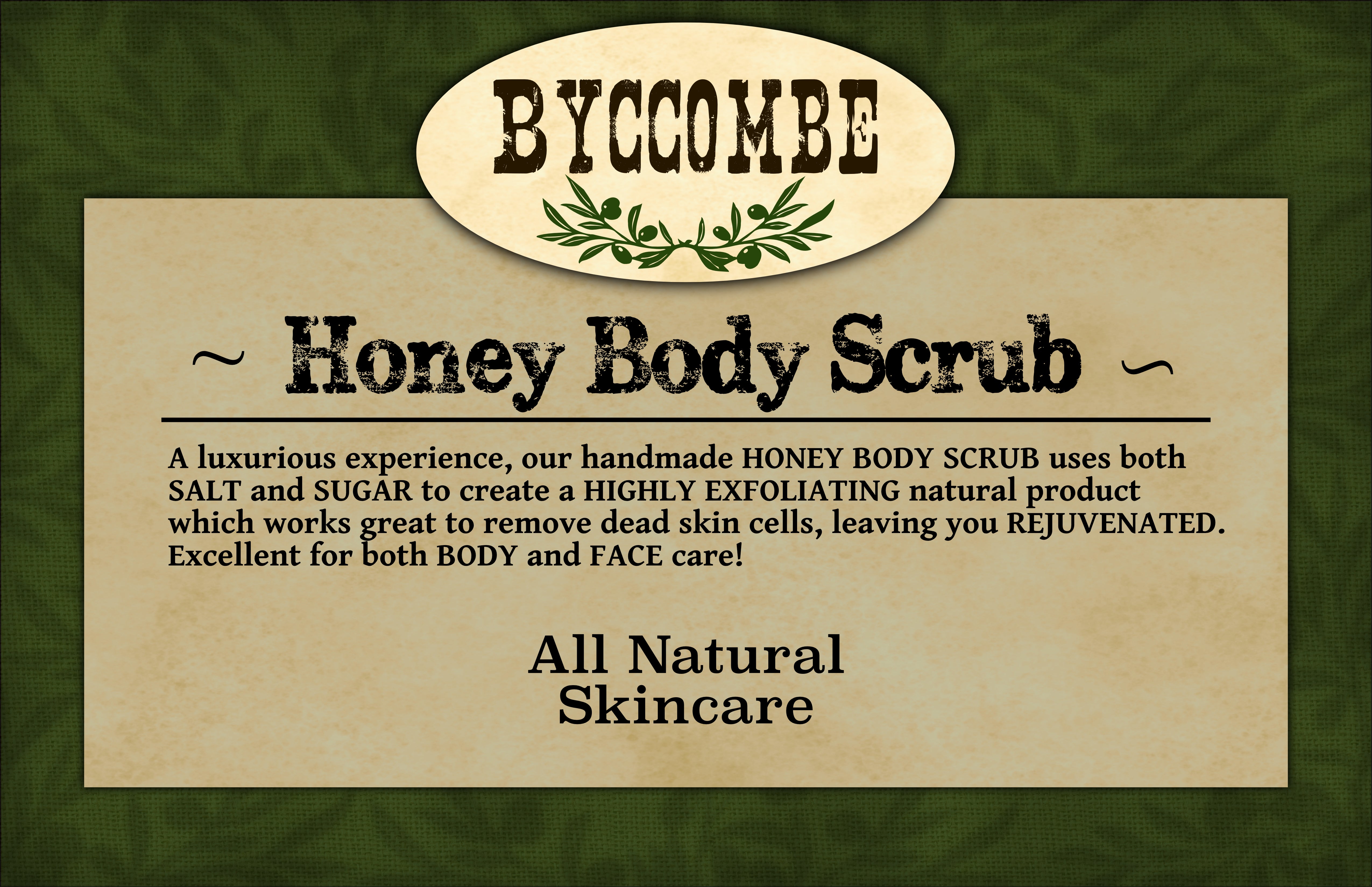 Honey Body Scrub